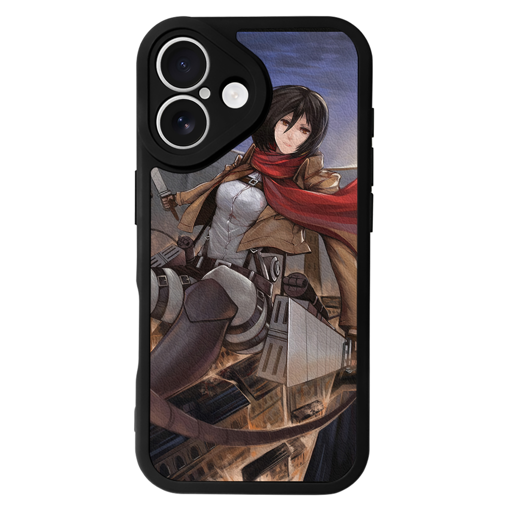 （画像用） 進撃の巨人 Attack on Titan 【iPhone 16シリーズ対応】シリコンスマホケース（レザー調） 材質：シリコン